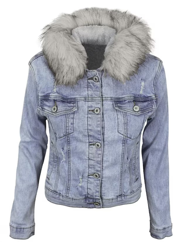 Chamarra de mezclilla Roosevelt para mujer