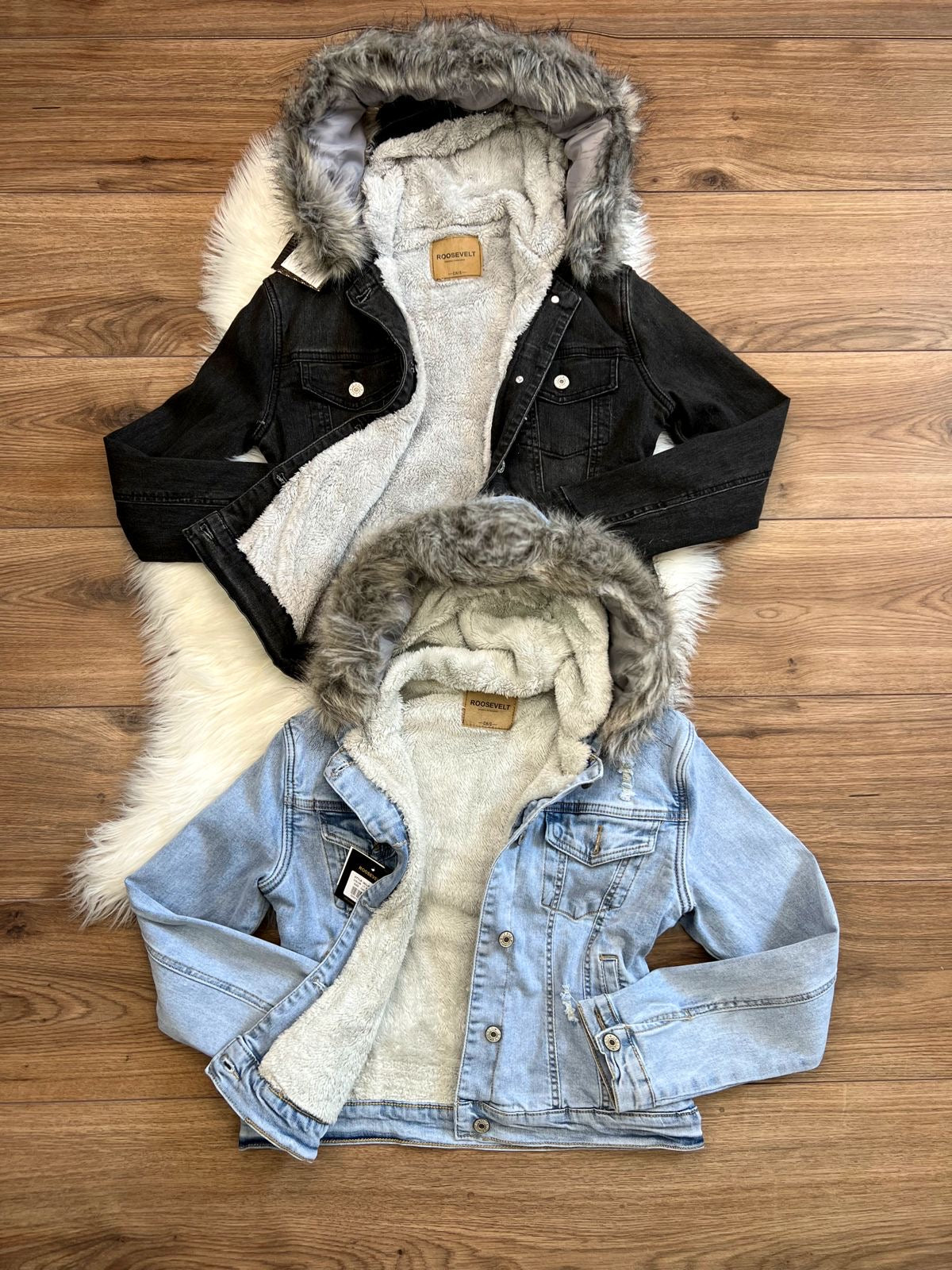 Chamarra de mezclilla Roosevelt para mujer