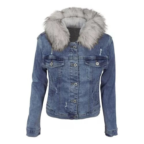 Chamarra de mezclilla Roosevelt para mujer