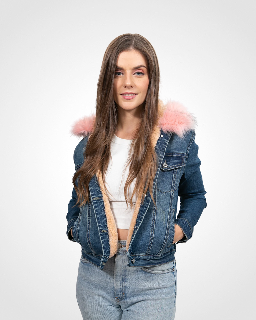 Chamarra de mezclilla Roosevelt para mujer