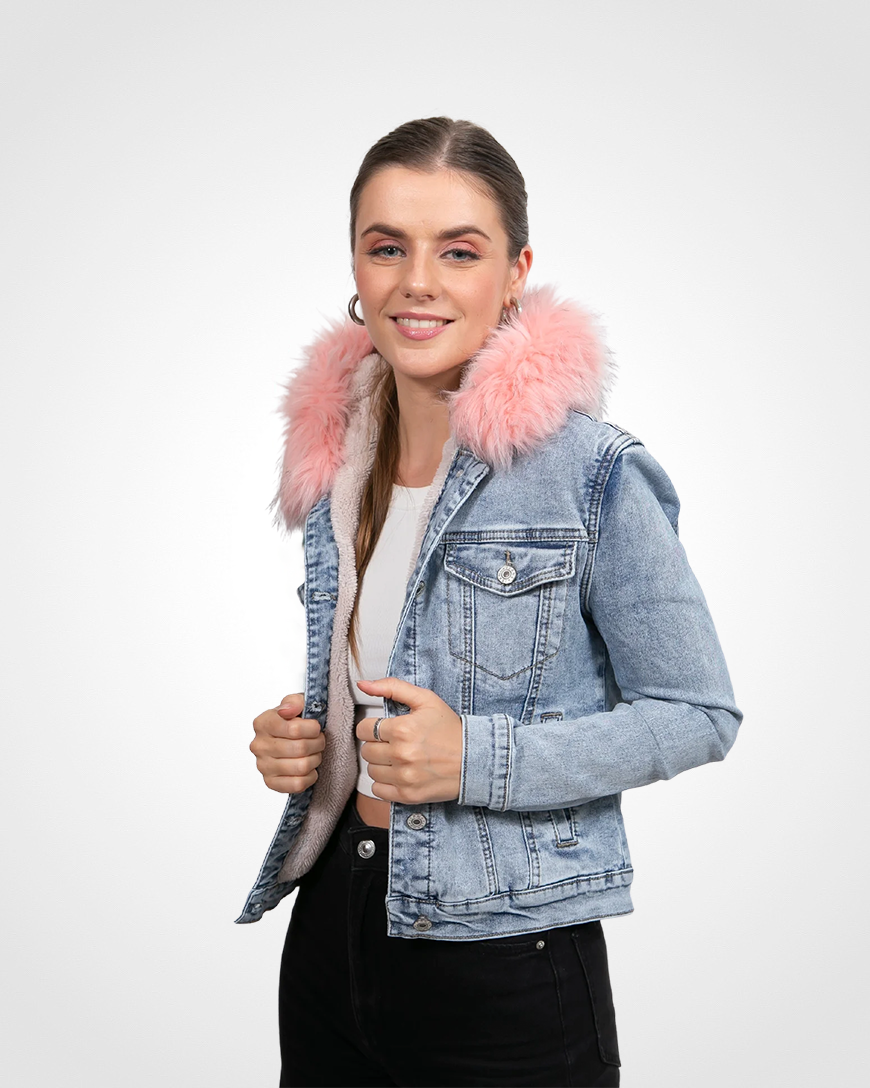 Chamarra de mezclilla Roosevelt para mujer