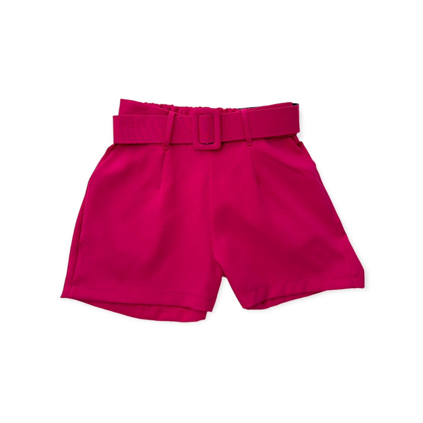 Short con cinturón forrado