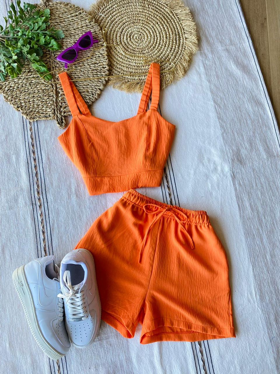 Conjunto Short y Top con cierre