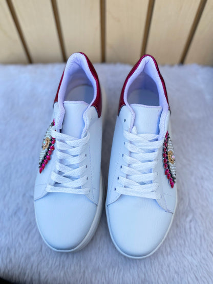 Sneakers white & Pink
